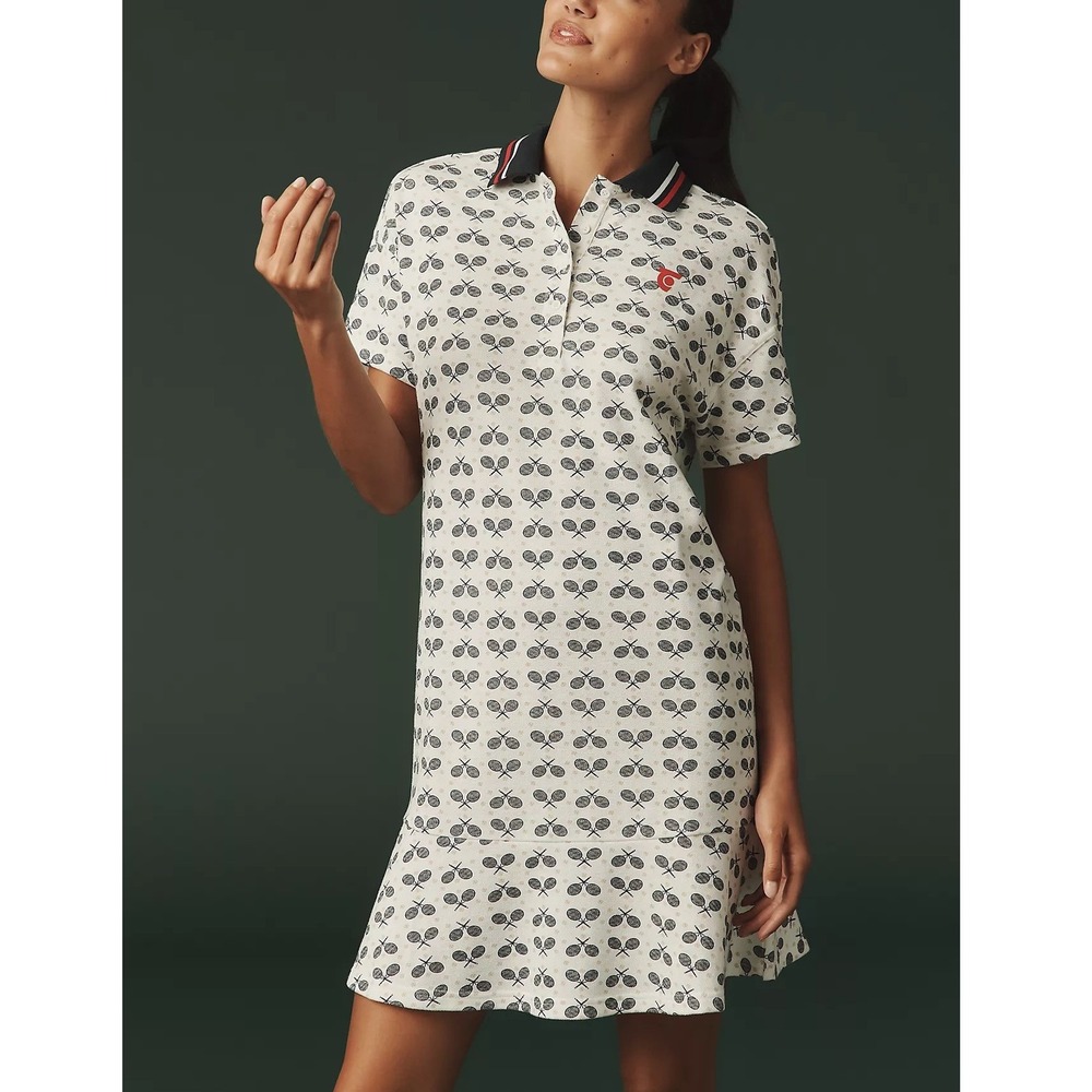 Tretorn x Anthropologie‎ Flare Polo Athletic Mini Dress - Size M - White - NWT